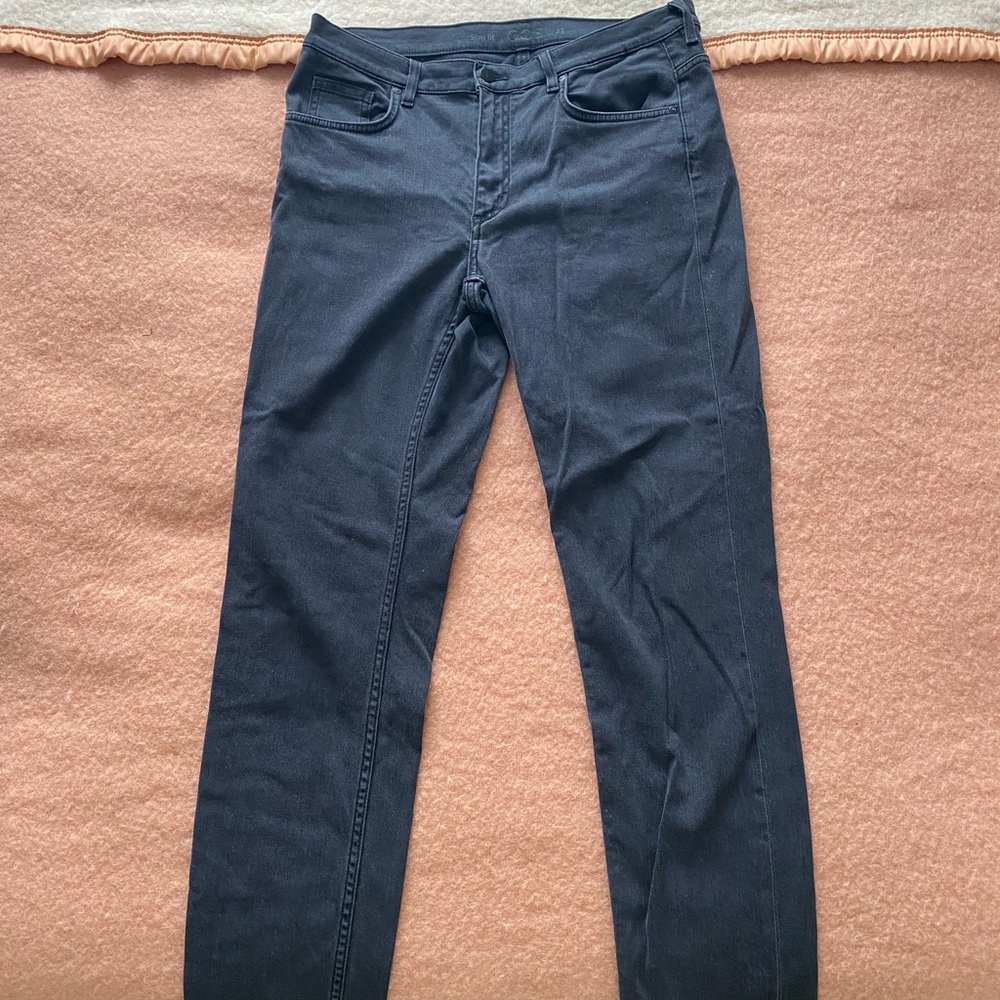 COS brand jeans. Size 32 waist. Skinny Jean. Dusty Black/Grey. Worn once